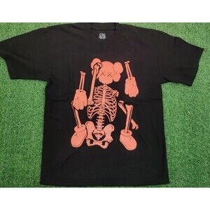 Kaws x Clipse Let God Sort Them Out Graphic Shirt Mens Medium Black Red